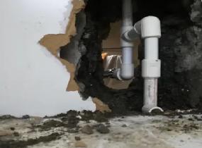 天山厨房下水管道漏水检测